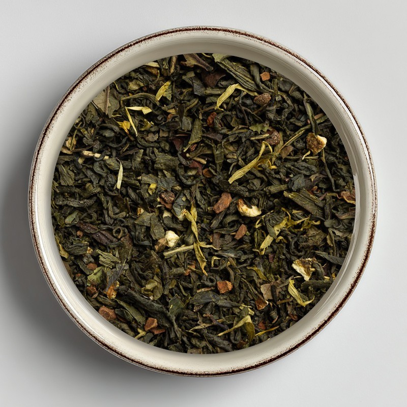 Thé vert bio Coin du Feu (cannelle-mandarine)