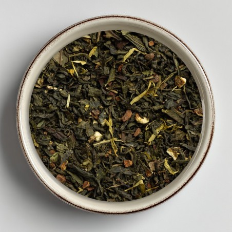 Thé vert bio Coin du Feu (cannelle-mandarine)