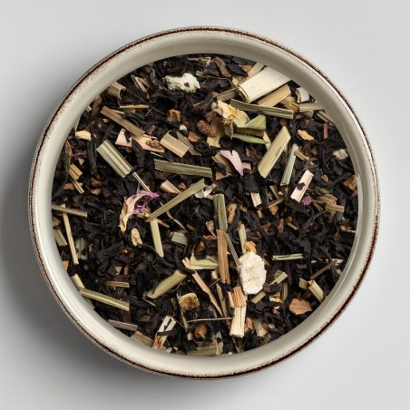 Thé noir bio Douceur d'Hiver (cannelle-citronnelle-écorces d'orange)