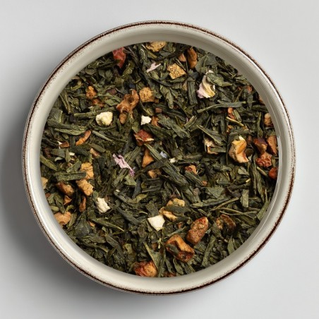 Thé vert bio Douceur d'Automne (vanille-cannelle)