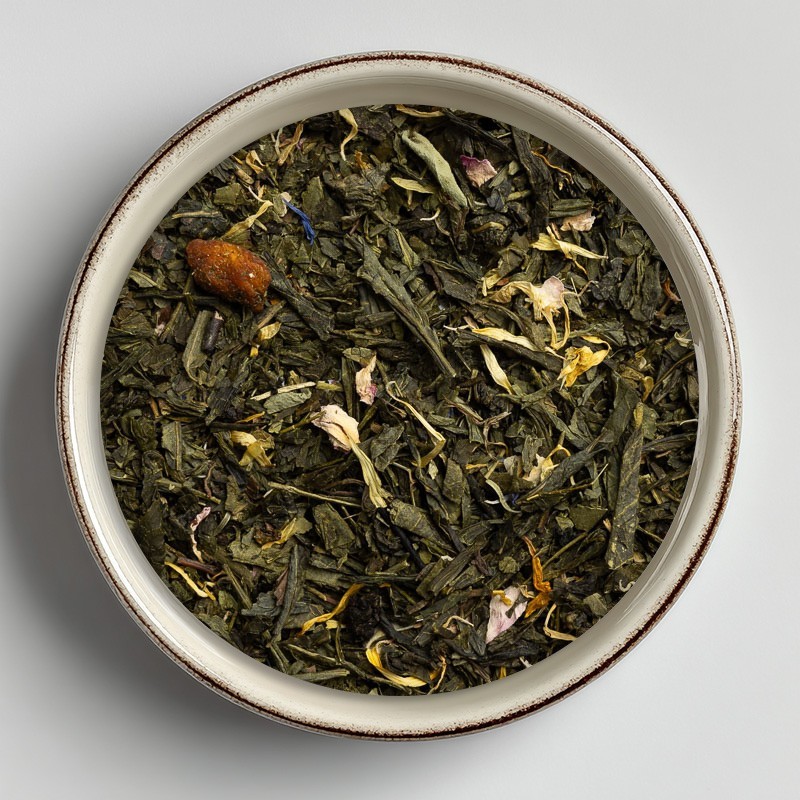 Thé vert bio Douceur d'Eté (exotique-pêche)