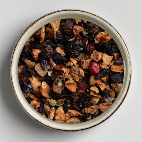 Tisane bio Promenade dans les Bois (pomme-baie de sureau)